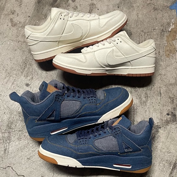 UA Nike SB Dunk Low Tokyo / Air Jordan 4 Levi’s UA BUNDLE - Picture 2 of 10